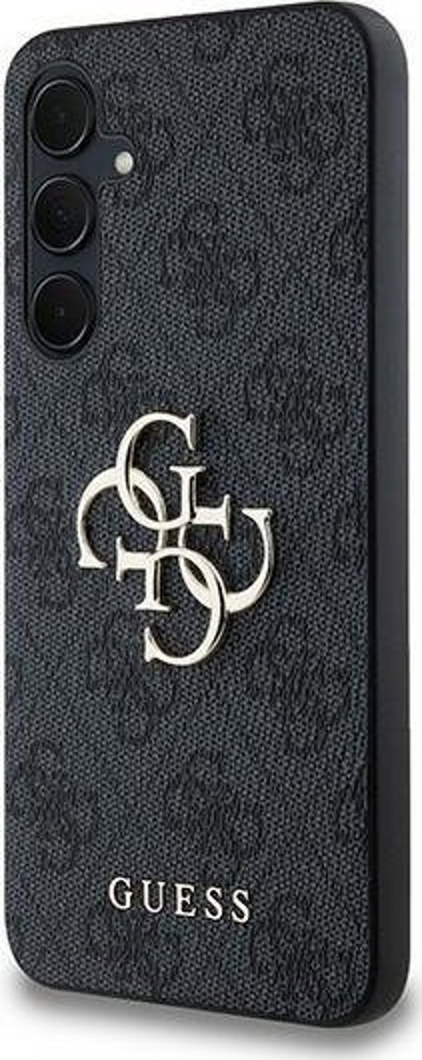 Guess Etui Guess GUHCSA354GMGGR Samsung Galaxy A35 θήκη σκληρή 4G Μεγάλο Μεταλλικό Λογότυπο μαύρο/black