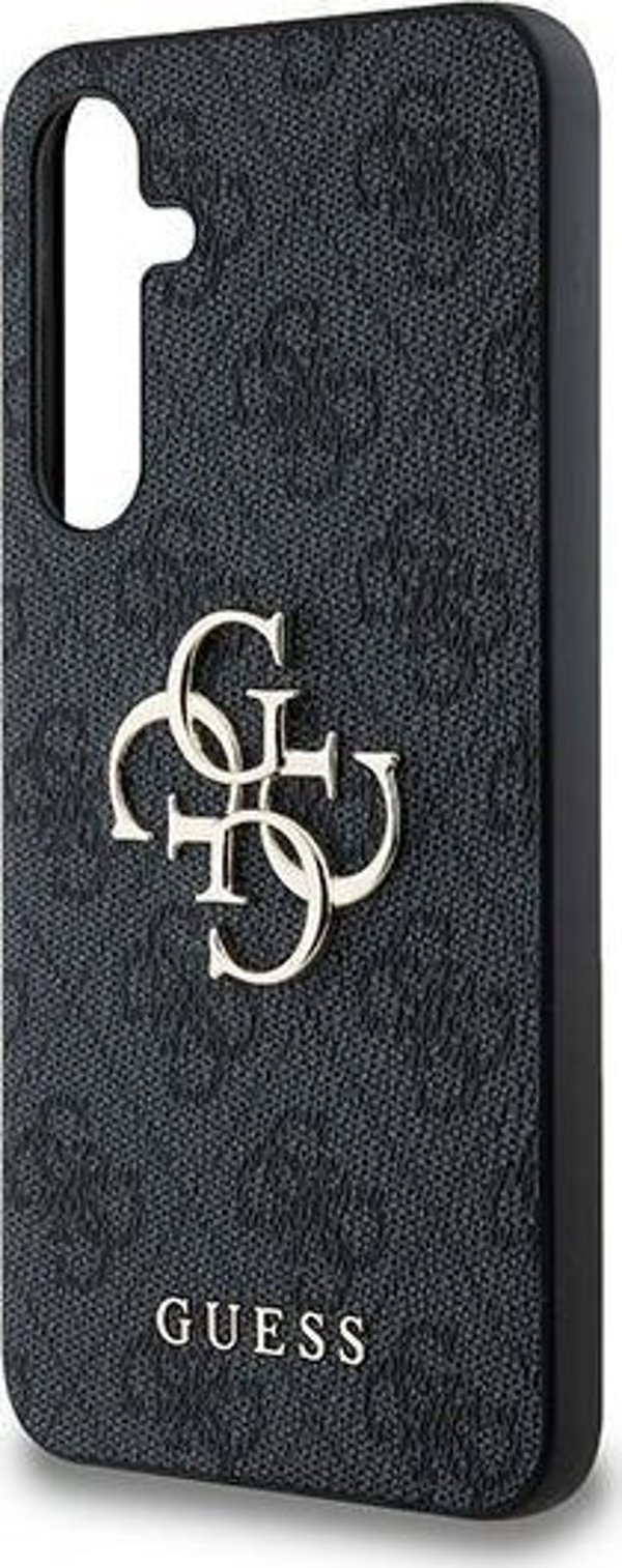 Guess Etui Guess GUHCSA354GMGGR Samsung Galaxy A35 θήκη σκληρή 4G Μεγάλο Μεταλλικό Λογότυπο μαύρο/black