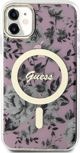 Guess Θήκη Guess GUHMN61HCFWSP Apple iPhone 11/XR ροζ σκληρή θήκη Flower MagSafe