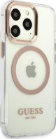 Guess case for iPhone 13 Pro Max 6,7" GUHMP13XHTRMD gold HC Magsafe Metal Outline Gold 3666339057169