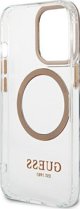 Guess case for iPhone 13 Pro Max 6,7" GUHMP13XHTRMD gold HC Magsafe Metal Outline Gold 3666339057169