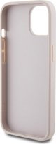Guess Guess GUHCP15SG4GFPI iPhone 15 6.1" ροζ σκληρή θήκη 4G Metal Gold Logo