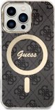 Guess Σετ Guess GUBPP13LH4EACSK Θήκη+ Φορτιστής iPhone 13 Pro μαύρη/μαύρη σκληρή θήκη 4G Print MagSafe NoSize