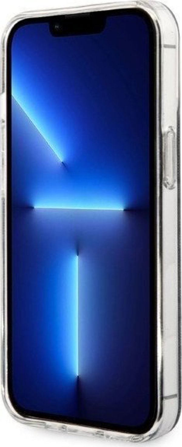 Guess Σετ Guess GUBPP13LH4EACSK Θήκη+ Φορτιστής iPhone 13 Pro μαύρη/μαύρη σκληρή θήκη 4G Print MagSafe NoSize