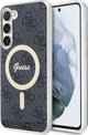 Guess Θήκη Guess GUHMS23SH4STK Samsung Galaxy S23 μαύρο/black σκληρή θήκη 4G MagSafe