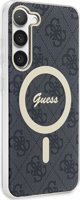 Guess Θήκη Guess GUHMS23SH4STK Samsung Galaxy S23 μαύρο/black σκληρή θήκη 4G MagSafe