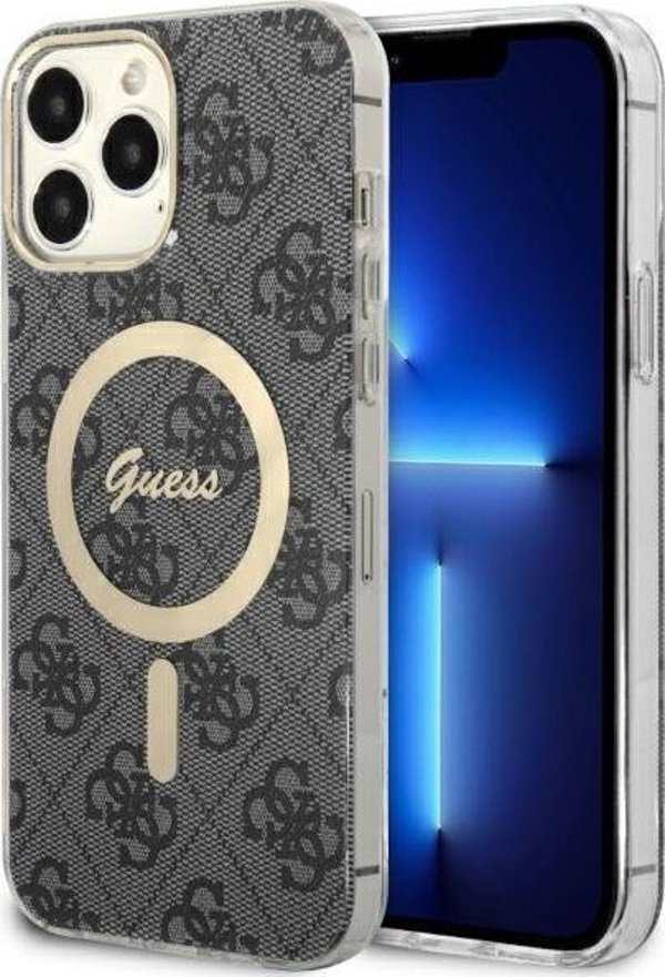 Guess Θήκη Guess GUHMP13XH4STK Apple iPhone 13 Pro Max μαύρο/black σκληρή θήκη 4G MagSafe