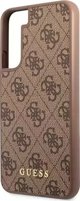 Guess case for Samsung Galaxy S23 GUHCS23SG4GFBR brown hardcase 4G Metal Gold Logo 3666339116989