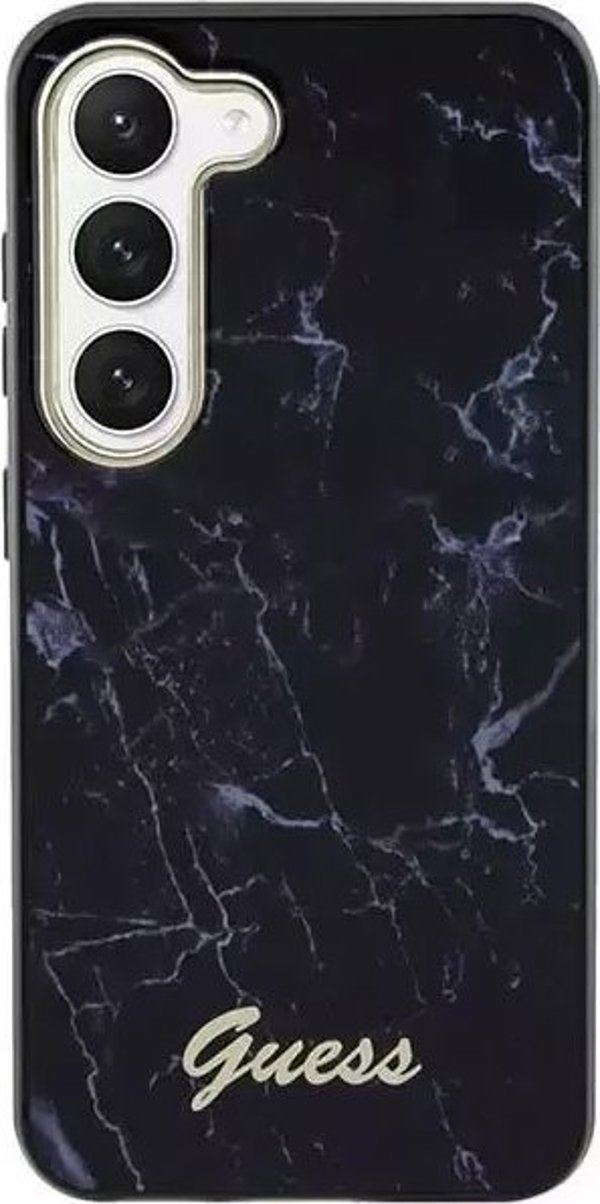 Guess case for Samsung Galaxy S23 GUHCS23SPCUMAK black HC PU/TPU Marble 3666339117375