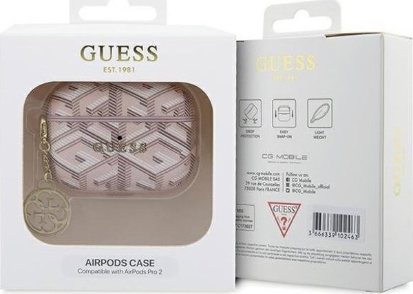Guess Guess GUAP2PGCE4CP AirPods Pro 2 θήκη ροζ/ροζ GCube Charm