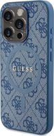Guess Guess GUHMP14LG4GFRB iPhone 14 Pro 6.1" μπλε σκληρή θήκη 4G Συλλογή Δερμάτινο Μεταλλικό Λογότυπο MagSafe
