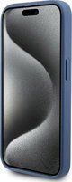 Guess Guess GUHMP14LG4GFRB iPhone 14 Pro 6.1" μπλε σκληρή θήκη 4G Συλλογή Δερμάτινο Μεταλλικό Λογότυπο MagSafe