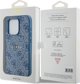 Guess Guess GUHMP14LG4GFRB iPhone 14 Pro 6.1" μπλε σκληρή θήκη 4G Συλλογή Δερμάτινο Μεταλλικό Λογότυπο MagSafe