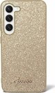 Guess Guess Glitter Flakes Metal Logo Case - Θήκη Samsung Galaxy S24 Ultra (χρυσό)