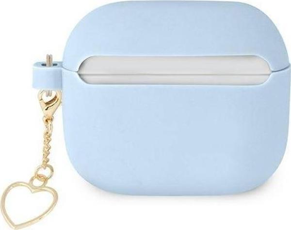 Θήκη προστασίας Guess Silicone Charm Collection για AirPods 3 GUA3LSCHSB μπλε