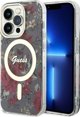 Guess Θήκη Guess GUHMP14LHCFWSA Apple iPhone 14 Pro πράσινο/χακί σκληρή θήκη Flower MagSafe