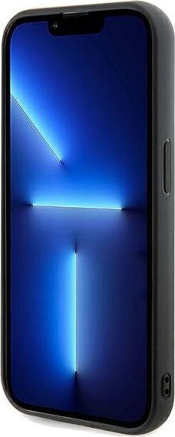 Guess Guess GUHCP13LPMSDGSK iPhone 13 Pro / 13 6.1" μαύρη σκληρή θήκη Disco Metal Script