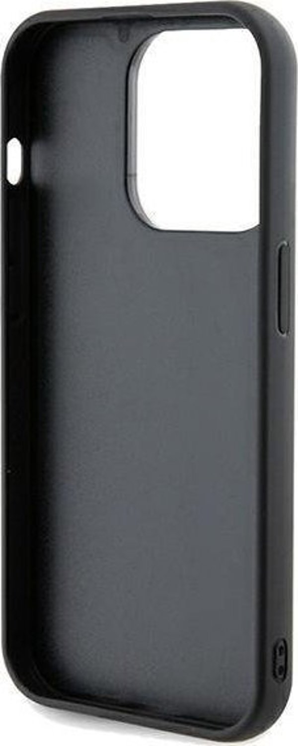 Guess Guess GUHCP13LPMSDGSK iPhone 13 Pro / 13 6.1" μαύρη σκληρή θήκη Disco Metal Script