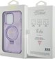Guess Guess GUHMP15LHRSGSU iPhone 15 Pro 6.1" μοβ σκληρή θήκη Ring Stand Script Glitter MagSafe
