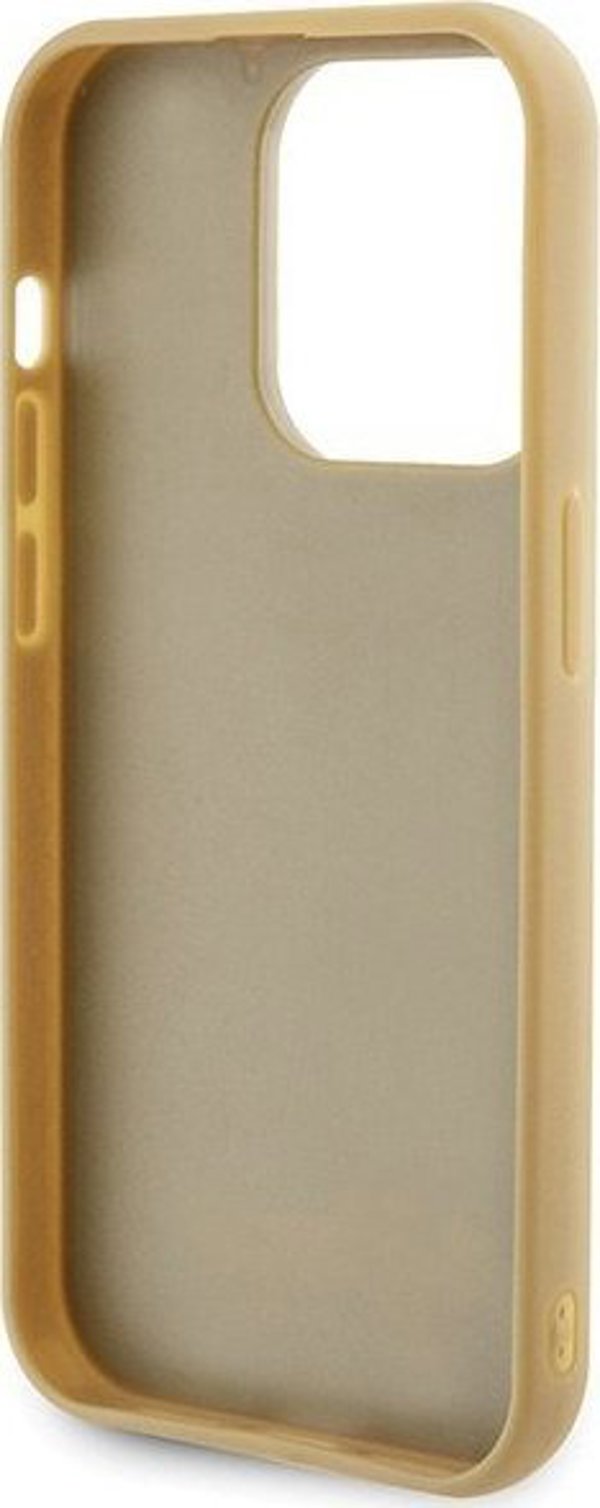 Guess Guess GUHCP15LPMSDGSD iPhone 15 Pro 6.1" χρυσό/gold σκληρή θήκη Disco Metal Script