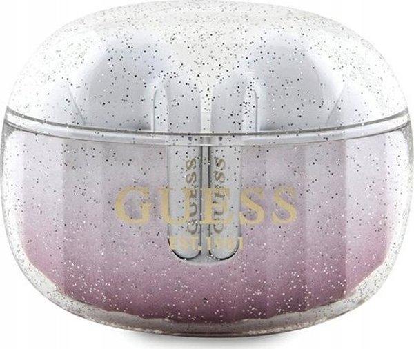 Ακουστικά Guess Glitter Gradient (GUTWSHDGKEEP) ροζ