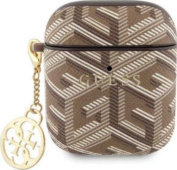 Guess Guess GUA2PGCE4CW AirPods 1/2 κάλυμμα καφέ GCube Charm