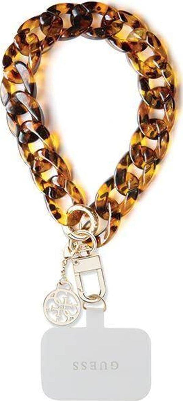 Guess cord GUOUCBMC4MT brown-gold HDSP PU Saffiano Chain Strap 4G Charm 3666339170684