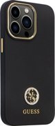 Guess Guess GUHCP13LM4DGPK iPhone 13 Pro / 13 6.1" μαύρη σκληρή θήκη σιλικόνης με λογότυπο Strass 4G