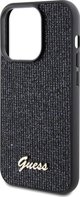 Guess case for iPhone 14 Pro 6,1" GUHCP14LPMSDGSK HC PU DISCO SCRIPT METAL BLACK 3666339173418