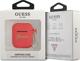 Guess Θήκη προστασίας Silicone Charm Heart Collection για AirPods κόκκινο