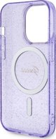 Guess case for iPhone 14 Pro 6,1" GUHMP14LHCMCGU purple hardcase Magsafe IML Glitter Gold 3666339125684