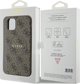 Guess Guess GUHMN61G4GFRW iPhone 11 6.1" / Xr καφέ σκληρή θήκη 4G Collection Leather Metal Logo MagSafe