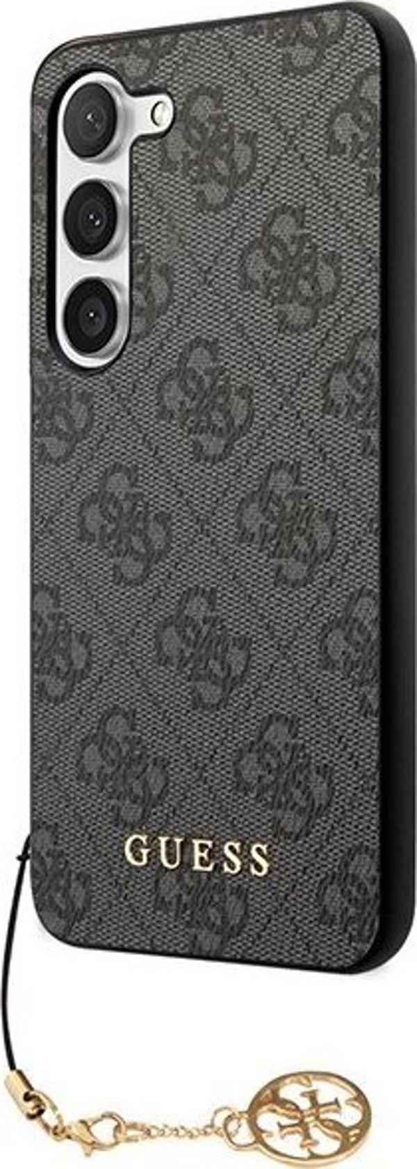 Θήκη Guess για Samsung Galaxy A55 GUHCSA55GF4GGR μαύρη HC PU 4G με charm 3666339259679