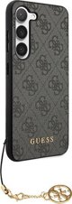 Θήκη Guess για Samsung Galaxy A55 GUHCSA55GF4GGR μαύρη HC PU 4G με charm 3666339259679