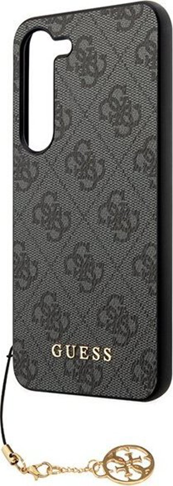 Θήκη Guess για Samsung Galaxy A55 GUHCSA55GF4GGR μαύρη HC PU 4G με charm 3666339259679