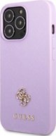Guess Θήκη Guess GUHCP13XPS4MU Apple iPhone 13 Pro Max μοβ σκληρή θήκη Saffiano 4G Small Metal Logo