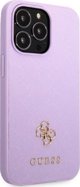 Guess Θήκη Guess GUHCP13XPS4MU Apple iPhone 13 Pro Max μοβ σκληρή θήκη Saffiano 4G Small Metal Logo