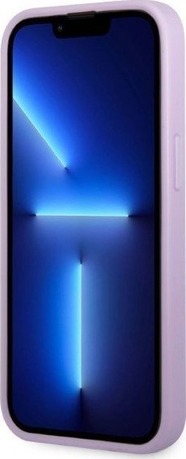 Guess Θήκη Guess GUHCP13XPS4MU Apple iPhone 13 Pro Max μοβ σκληρή θήκη Saffiano 4G Small Metal Logo