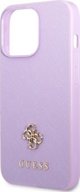 Guess Θήκη Guess GUHCP13XPS4MU Apple iPhone 13 Pro Max μοβ σκληρή θήκη Saffiano 4G Small Metal Logo