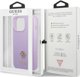 Guess Θήκη Guess GUHCP13XPS4MU Apple iPhone 13 Pro Max μοβ σκληρή θήκη Saffiano 4G Small Metal Logo