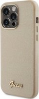 Guess Guess GUHCP15XPGMCSD iPhone 15 Pro Max 6.7" χρυσό/light gold σκληρή θήκη Glitter Glossy Script
