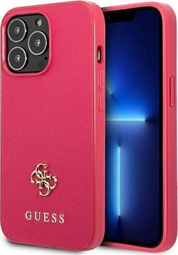 Guess Guess GUHCP13LPS4MF iPhone 13 Pro / 13 6,1" ροζ/ροζ σκληρή θήκη Saffiano 4G Small Metal Logo NoSize