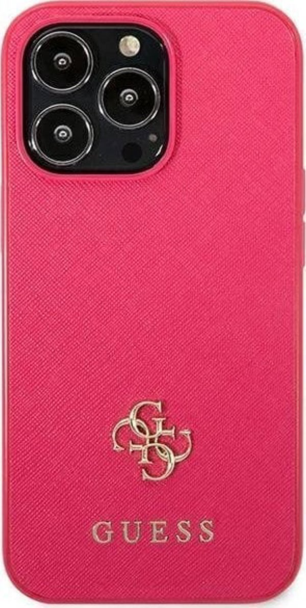 Guess Guess GUHCP13LPS4MF iPhone 13 Pro / 13 6,1" ροζ/ροζ σκληρή θήκη Saffiano 4G Small Metal Logo NoSize