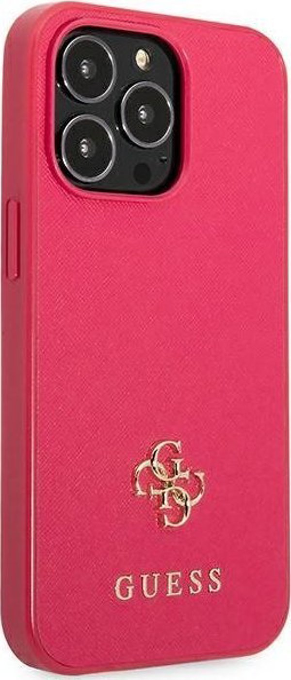 Guess Guess GUHCP13LPS4MF iPhone 13 Pro / 13 6,1" ροζ/ροζ σκληρή θήκη Saffiano 4G Small Metal Logo NoSize