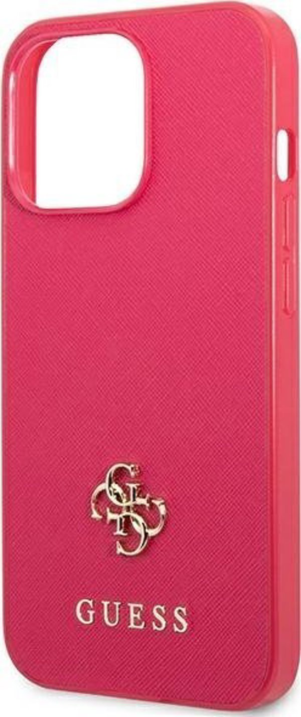 Guess Guess GUHCP13LPS4MF iPhone 13 Pro / 13 6,1" ροζ/ροζ σκληρή θήκη Saffiano 4G Small Metal Logo NoSize