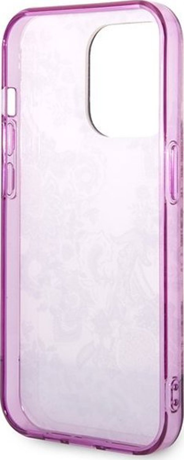 Guess Θήκη Guess GUHCP14XHGPLHF Apple iPhone 14 Pro Max φούξια σκληρή θήκη Συλλογή Πορσελάνης
