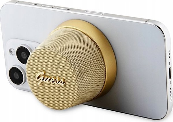 Guess Ηχείο Bluetooth Guess Magnetic Script Metal - χρυσό