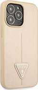 Guess Etui Guess για iPhone 14 Pro 6,1" σκληρή θήκη SaffianoTriangle Logo σε μπεζ χρώμα