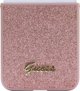 Guess case for Samsung Z Flip5 GUHCZF5HGGSHP pink HC PU/TPU Glitter Script 3666339173999