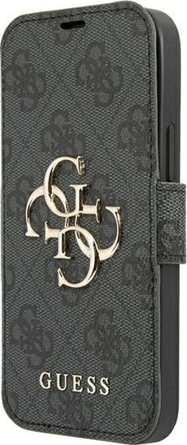 Guess Guess GUBKP13L4GMGGR iPhone 13 Pro / 13 6,1" γκρι/grey βιβλίο 4G Big Metal Logo